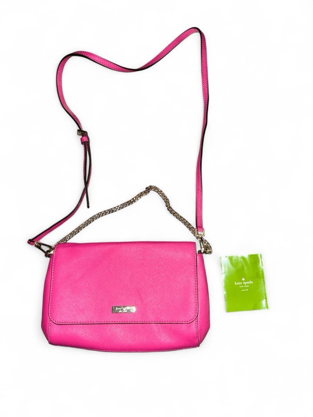 kate spade hot pink saffiano convertible chain crossbody 💖✨